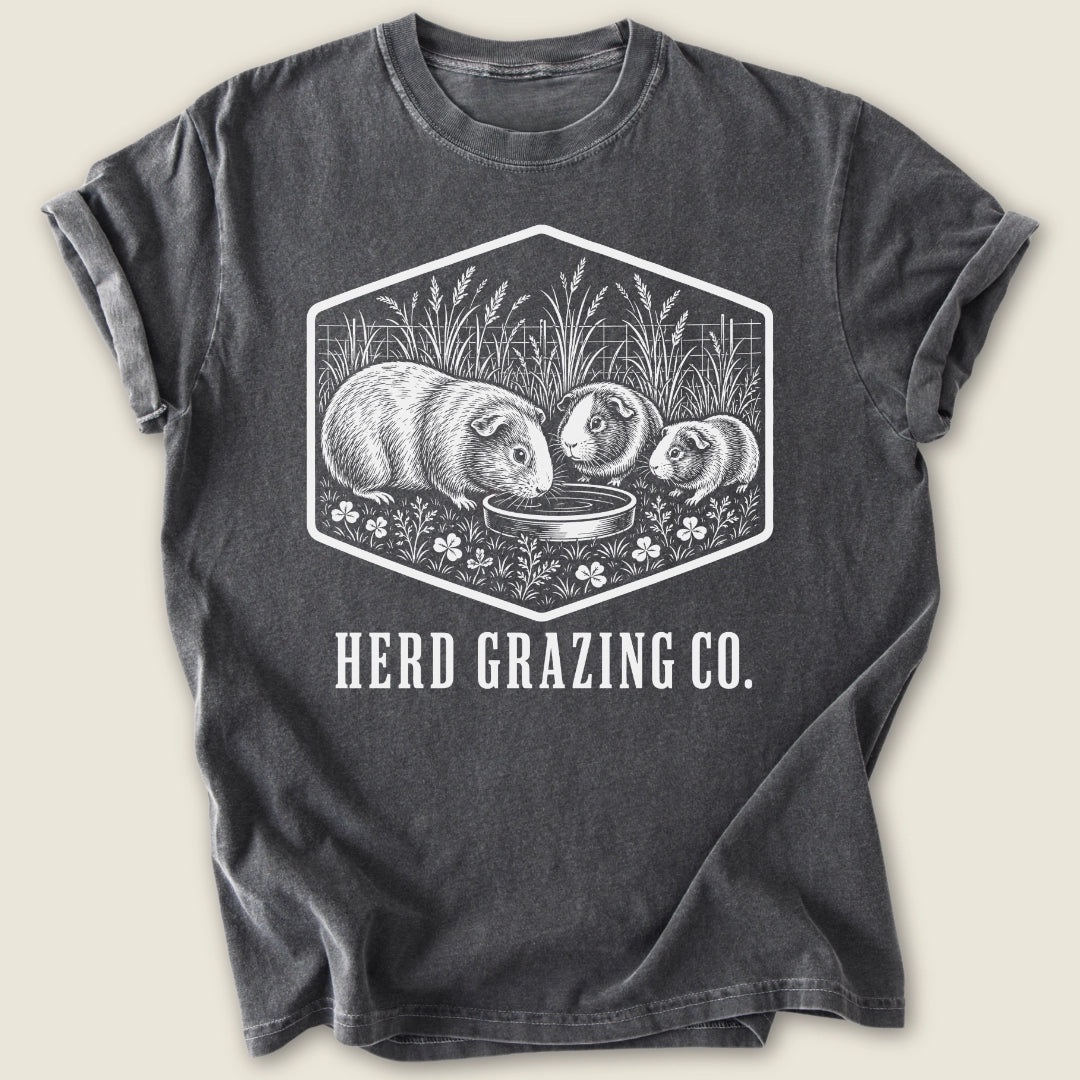 Herd Grazing Co. T-shirt-Tee-Pepper-Guinea Pig Culture