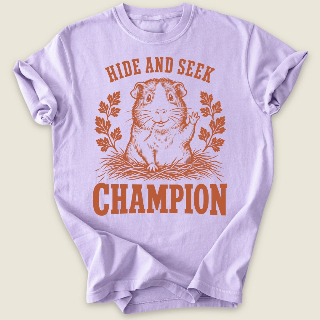 Hide And Seek Champion T-shirt-Tee-Orchid-Guinea Pig Culture