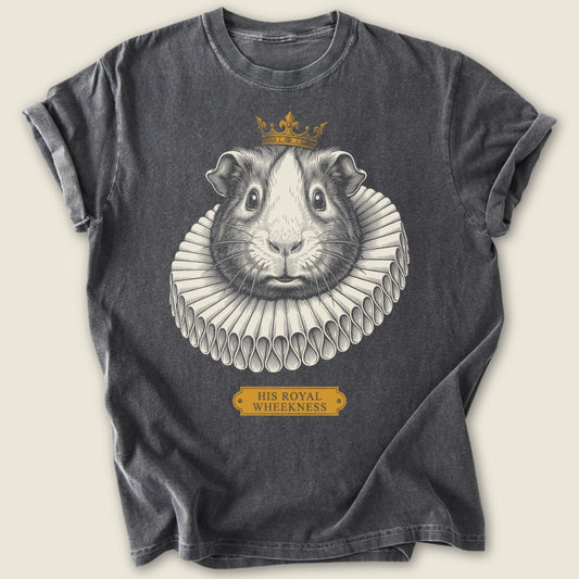 His Royal Wheekness T-shirt-Tee-Pepper-Guinea Pig Culture