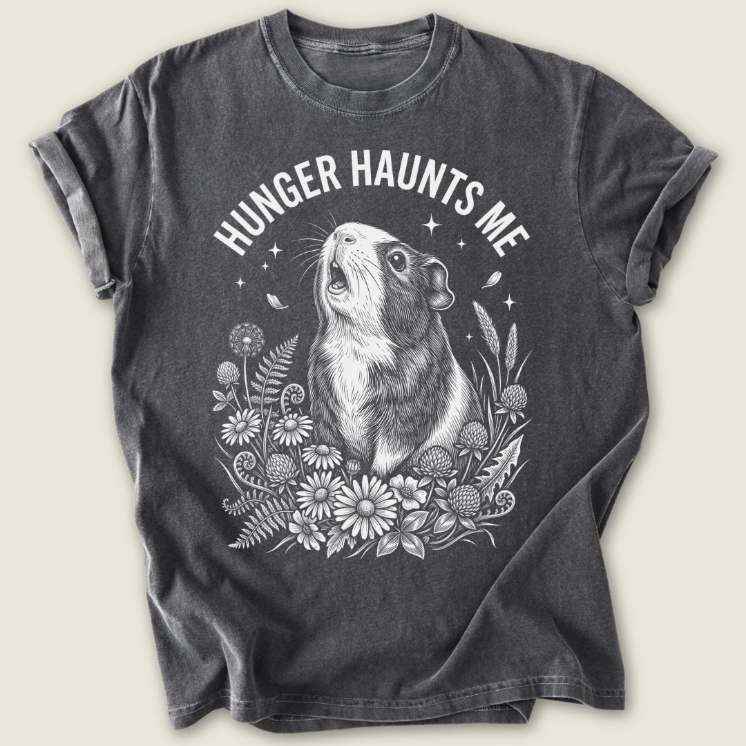 Hunger Haunts Me T-shirt-Tee-Pepper-Guinea Pig Culture