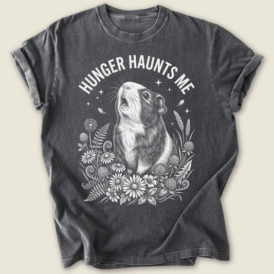 Hunger Haunts Me T-shirt-Tee-Pepper-Guinea Pig Culture