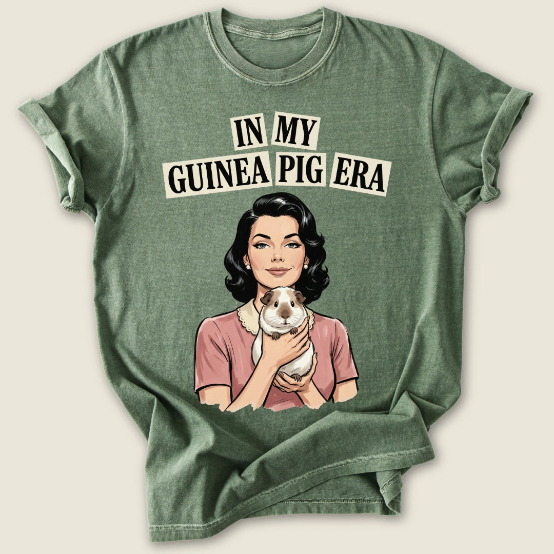 In My Guinea Pig Era T-shirt-Tee-Moss-Guinea Pig Culture