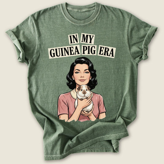 In My Guinea Pig Era T-shirt-Tee-Moss-Guinea Pig Culture