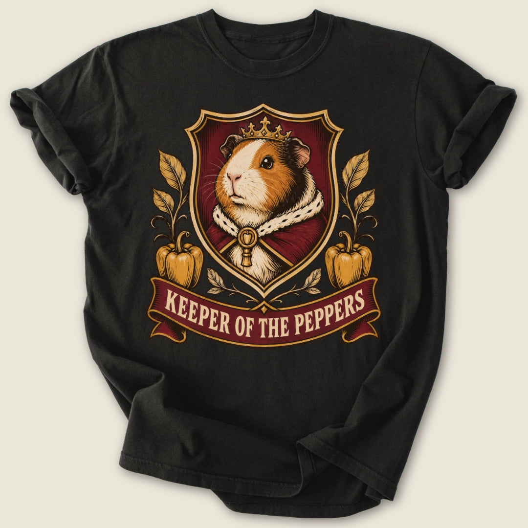 Keeper Of The Peppers T-shirt-Tee-Black-Guinea Pig Culture