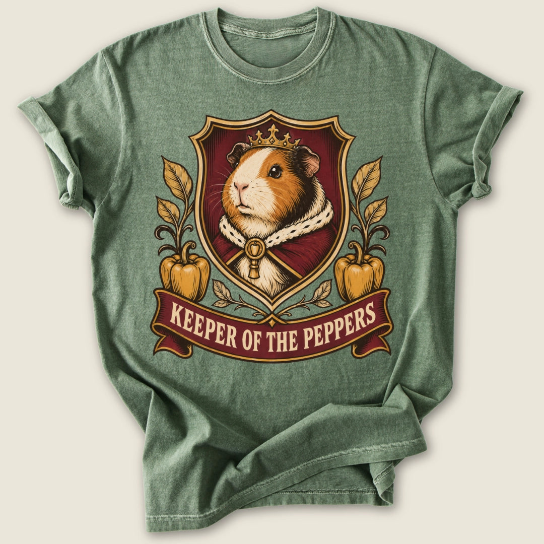 Keeper Of The Peppers T-shirt-Tee-Moss-Guinea Pig Culture