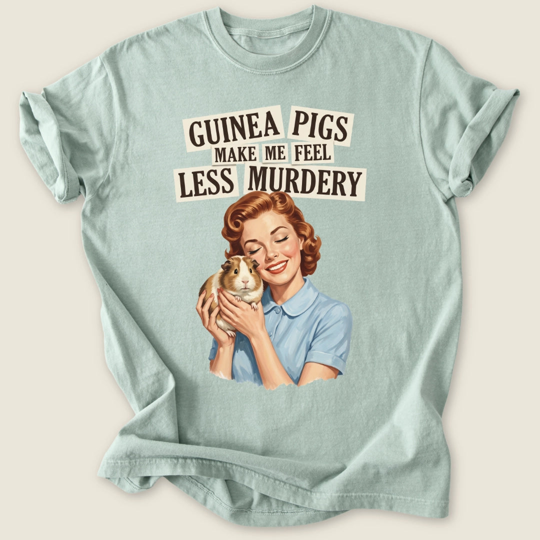 Less Murdery T-shirt-Tee-Bay-Guinea Pig Culture
