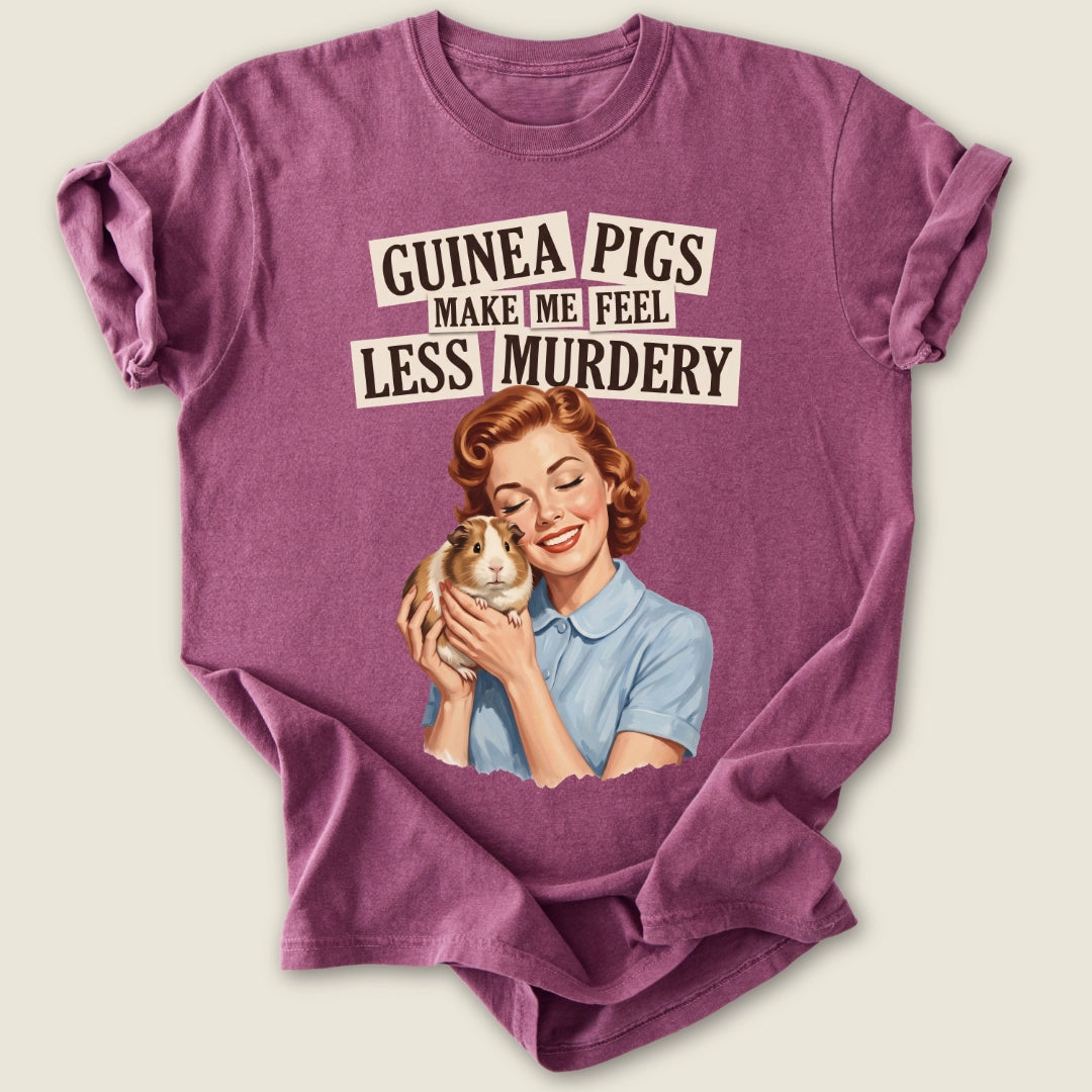 Less Murdery T-shirt-Tee-Berry-Guinea Pig Culture