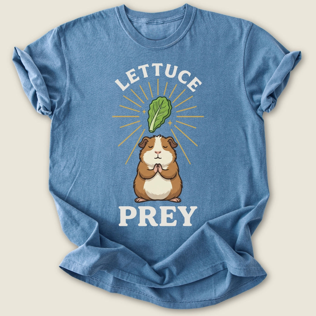 Lettuce Prey T-shirt-Tee-Blue Jean-Guinea Pig Culture