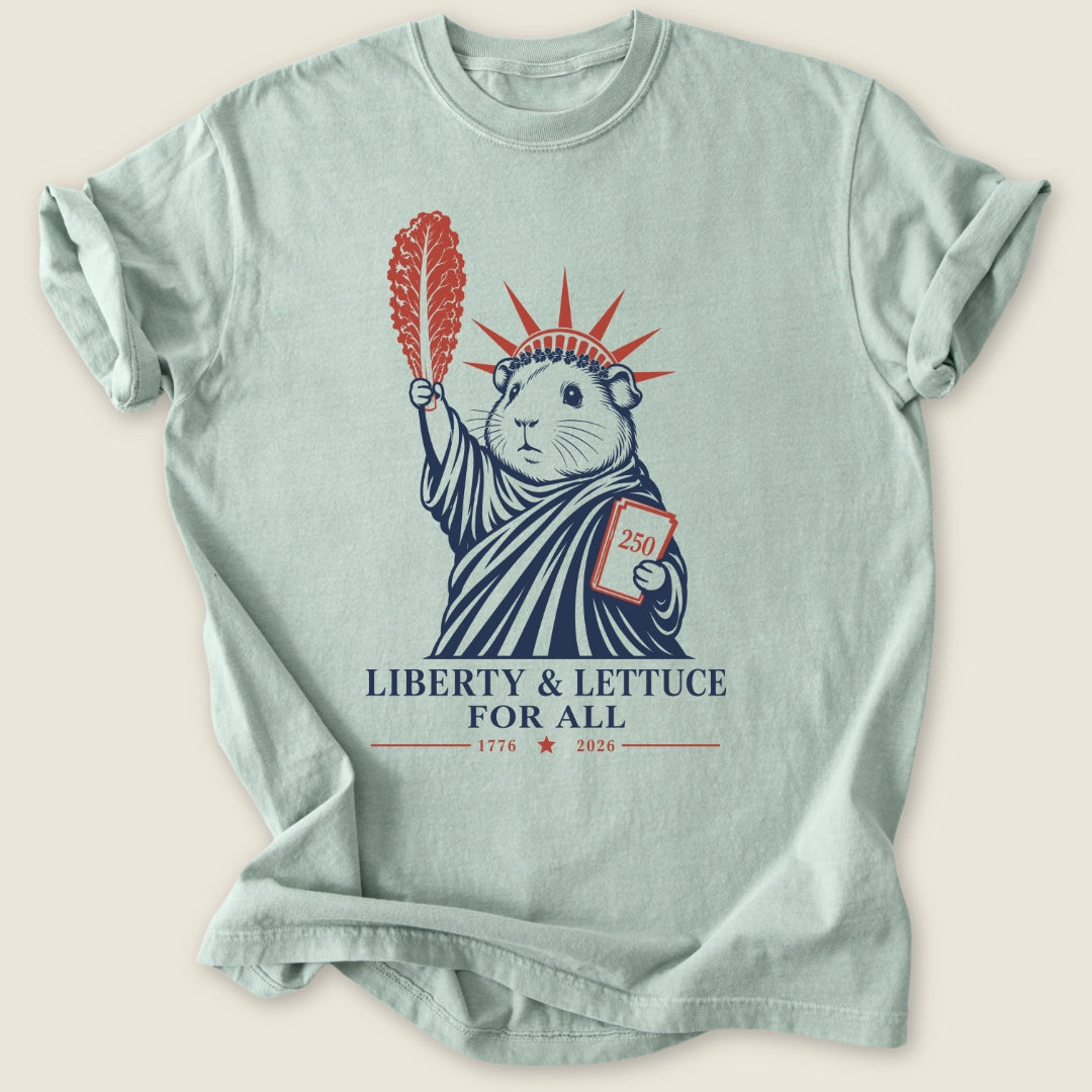Liberty & Lettuce T-shirt-Tee-Bay-Guinea Pig Culture