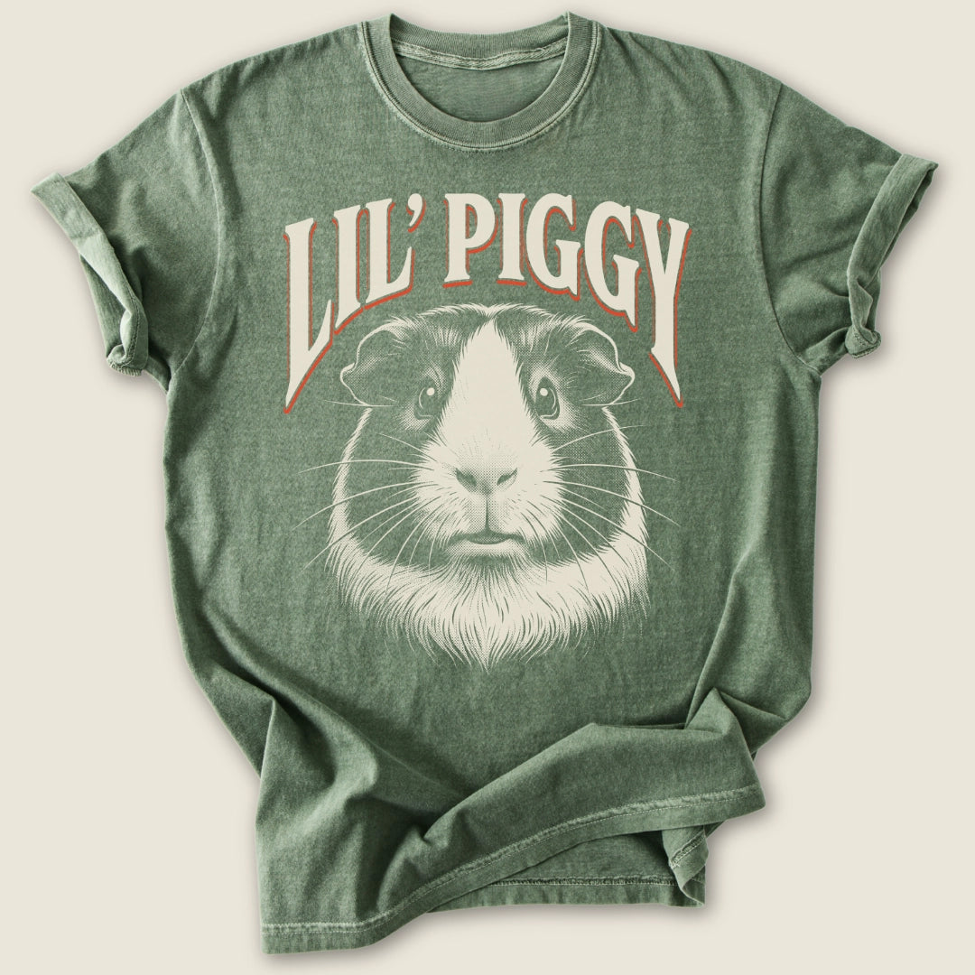Lil' Piggy T-shirt-Tee-Moss-Guinea Pig Culture