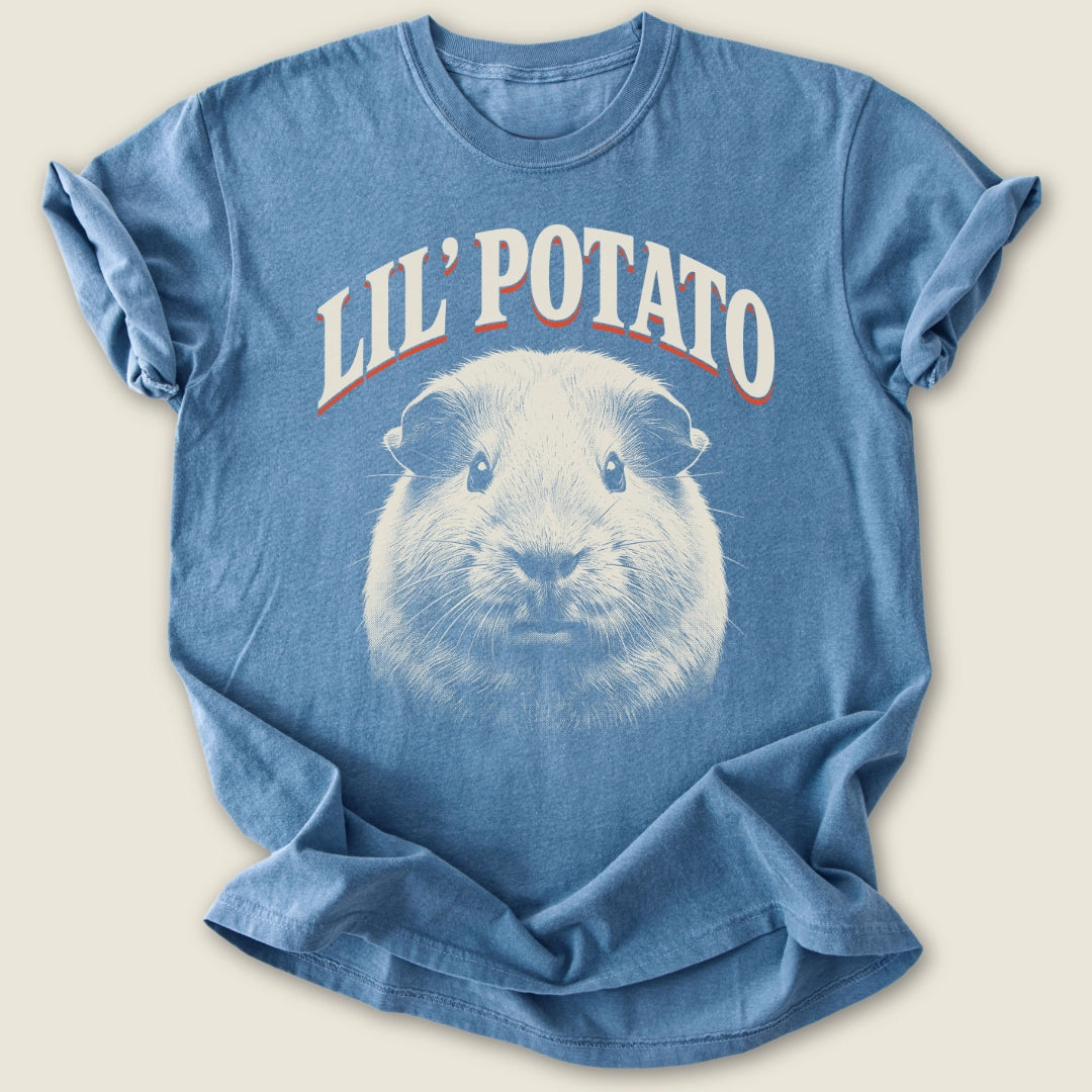 Lil' Potato T-shirt-Tee-Blue Jean-Guinea Pig Culture