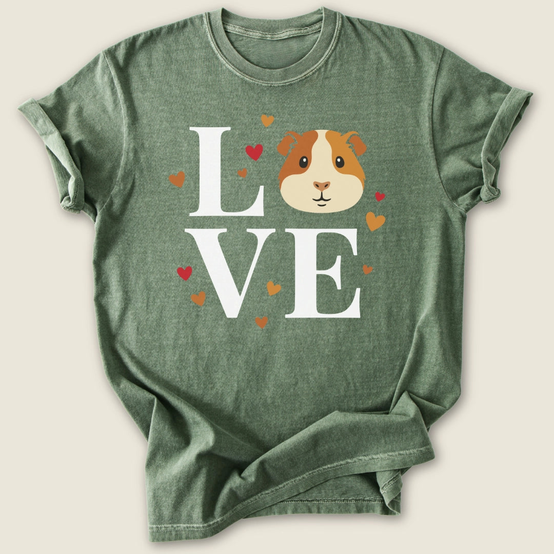Love T-shirt-Tee-Moss-Guinea Pig Culture