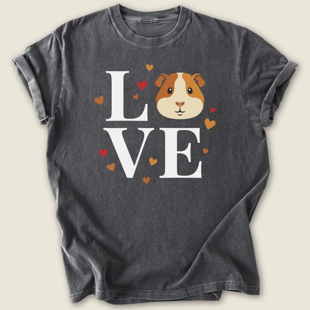 Love T-shirt-Tee-Pepper-Guinea Pig Culture