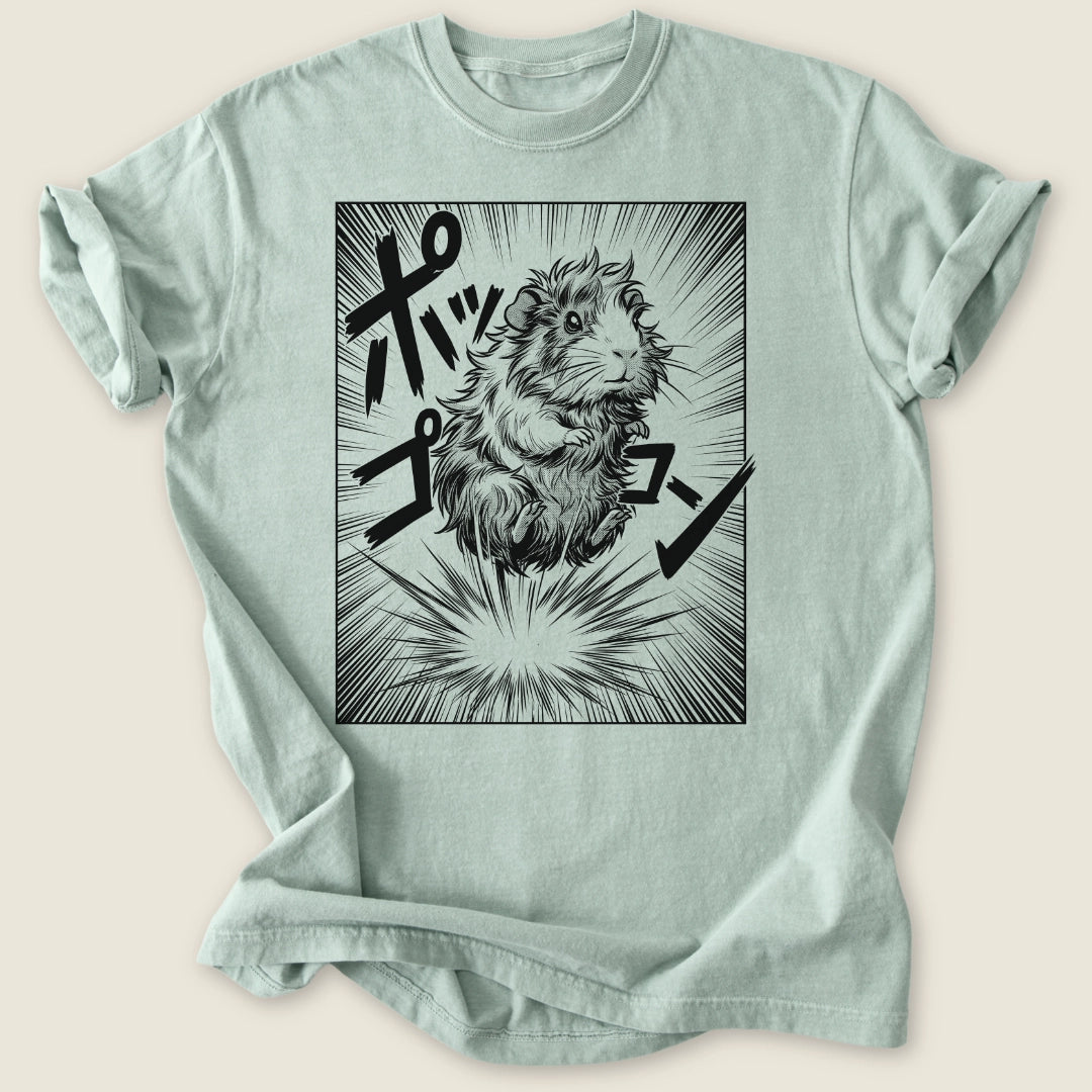 Manga Popcorn T-shirt-Tee-Bay-Guinea Pig Culture