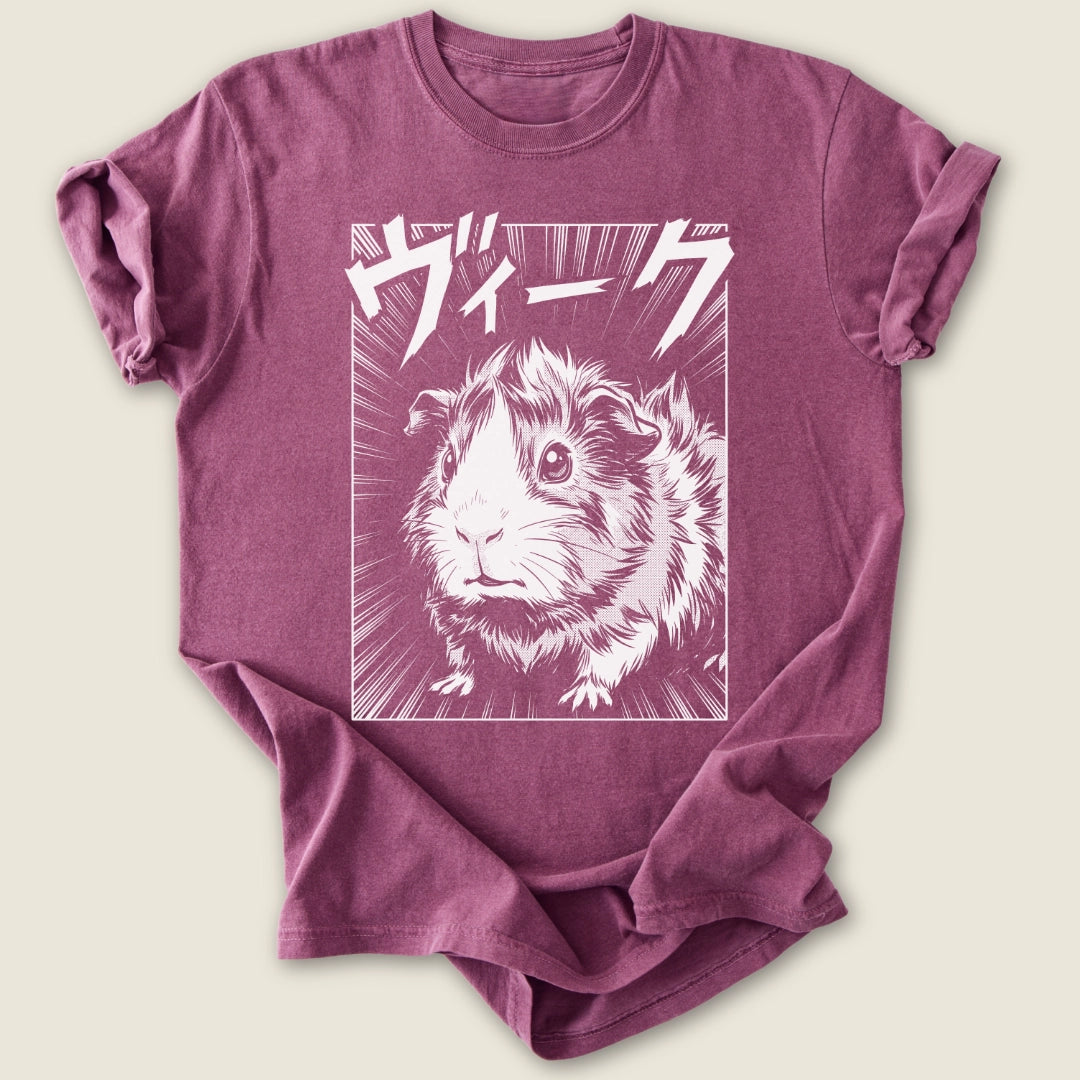 Manga Wheek T-shirt-Tee-Berry-Guinea Pig Culture