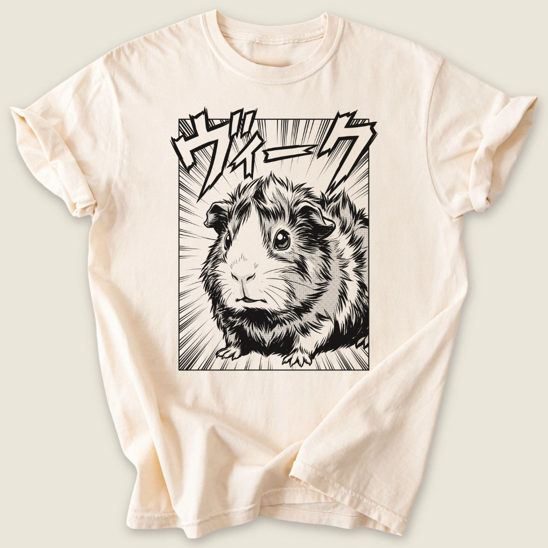 Manga Wheek T-shirt-Tee-Ivory-Guinea Pig Culture