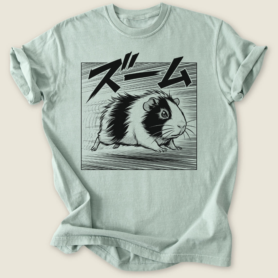 Manga Zoomies T-shirt-Tee-Bay-Guinea Pig Culture