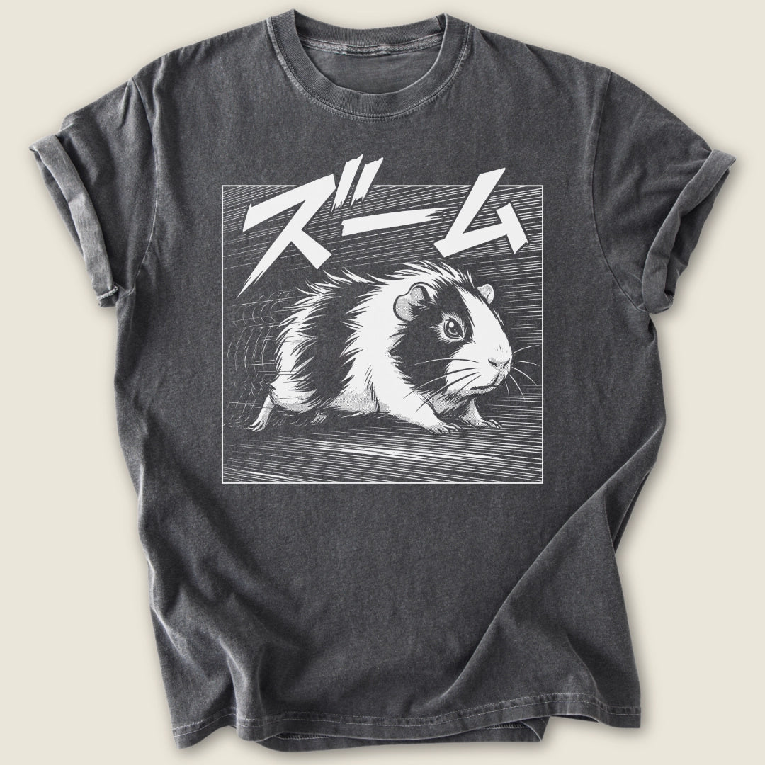 Manga Zoomies T-shirt-Tee-Pepper-Guinea Pig Culture