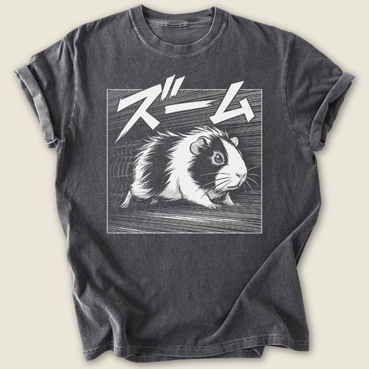Manga Zoomies T-shirt-Tee-Pepper-Guinea Pig Culture