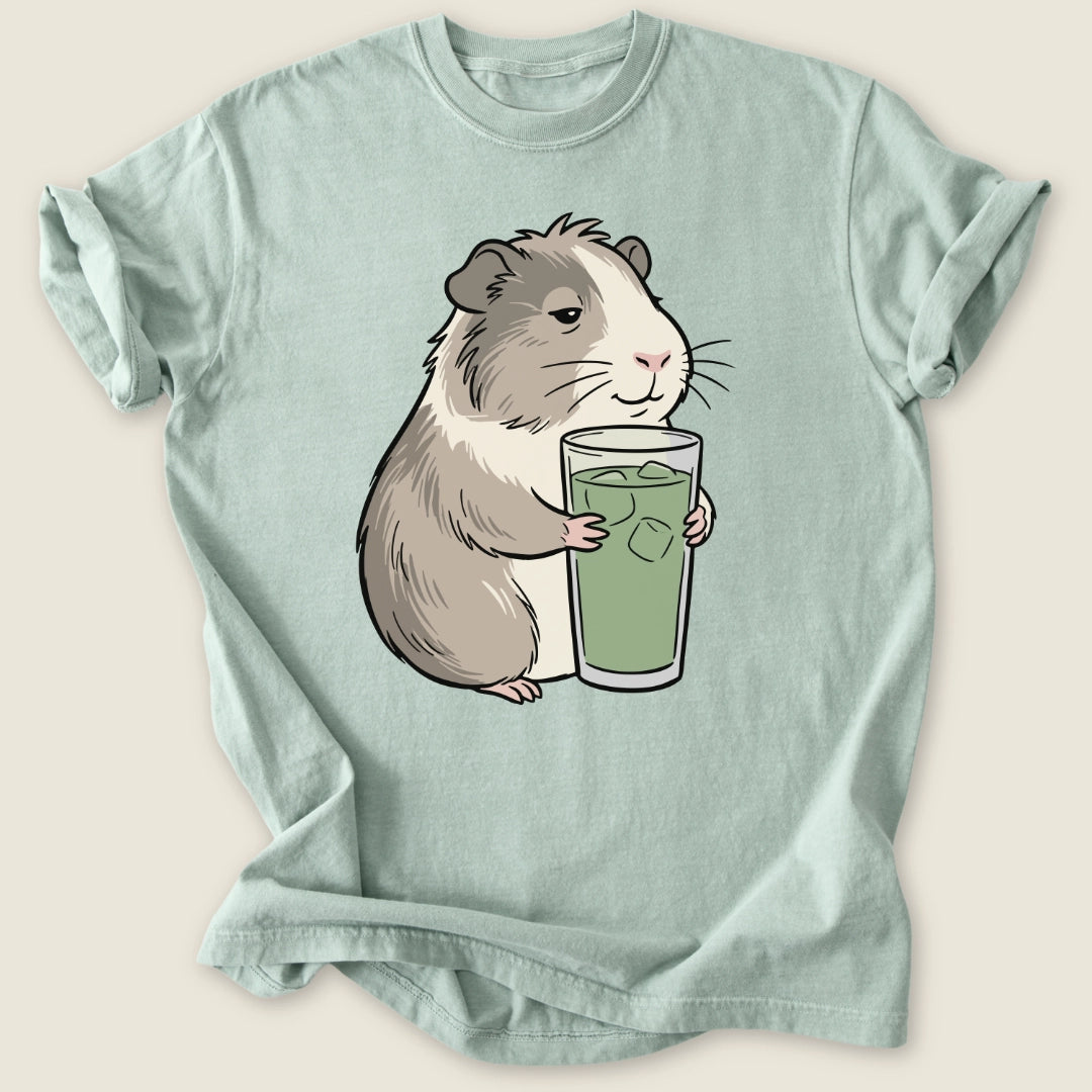 Matcha Piggy T-shirt-Tee-Bay-Guinea Pig Culture
