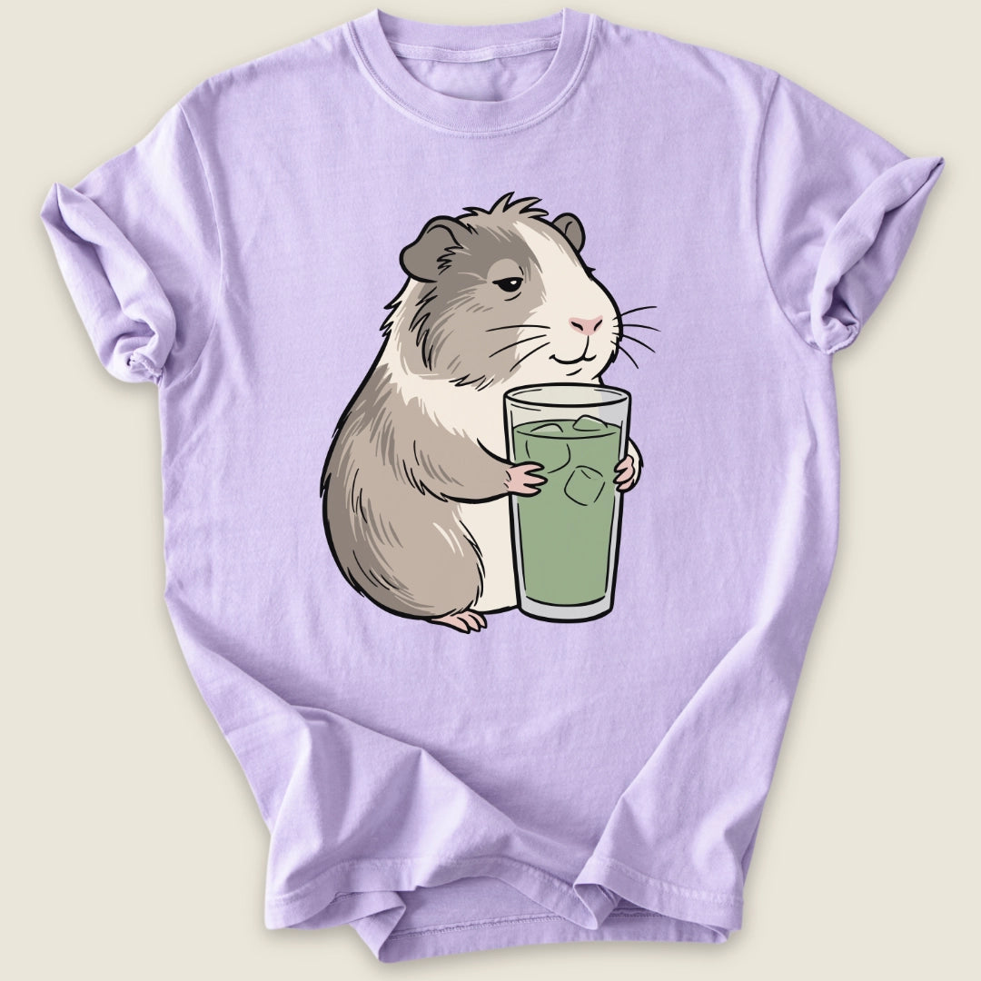 Matcha Piggy T-shirt-Tee-Orchid-Guinea Pig Culture