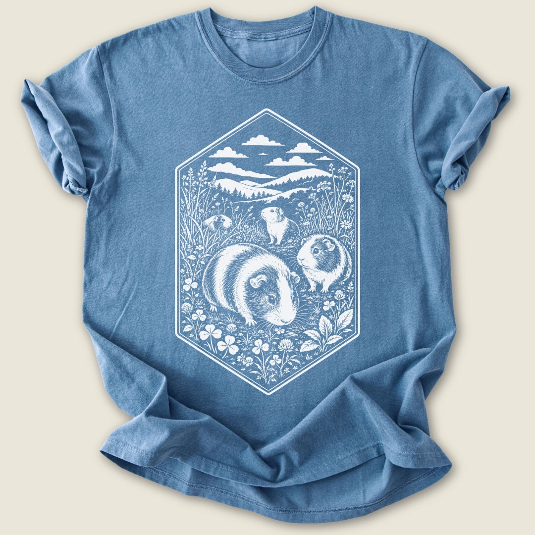 Meadow Herd T-shirt-Tee-Blue Jean-Guinea Pig Culture