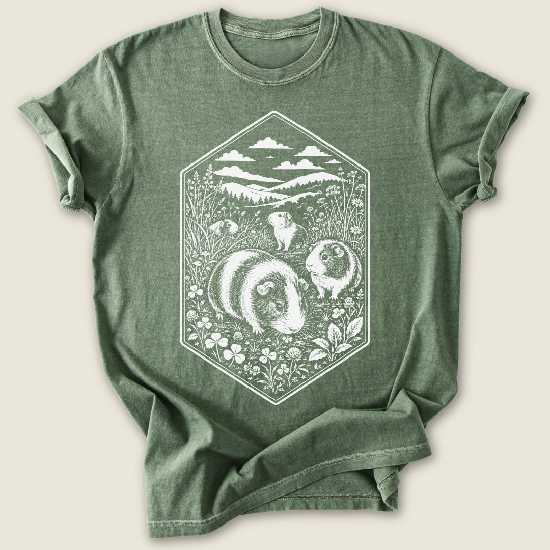Meadow Herd T-shirt-Tee-Moss-Guinea Pig Culture