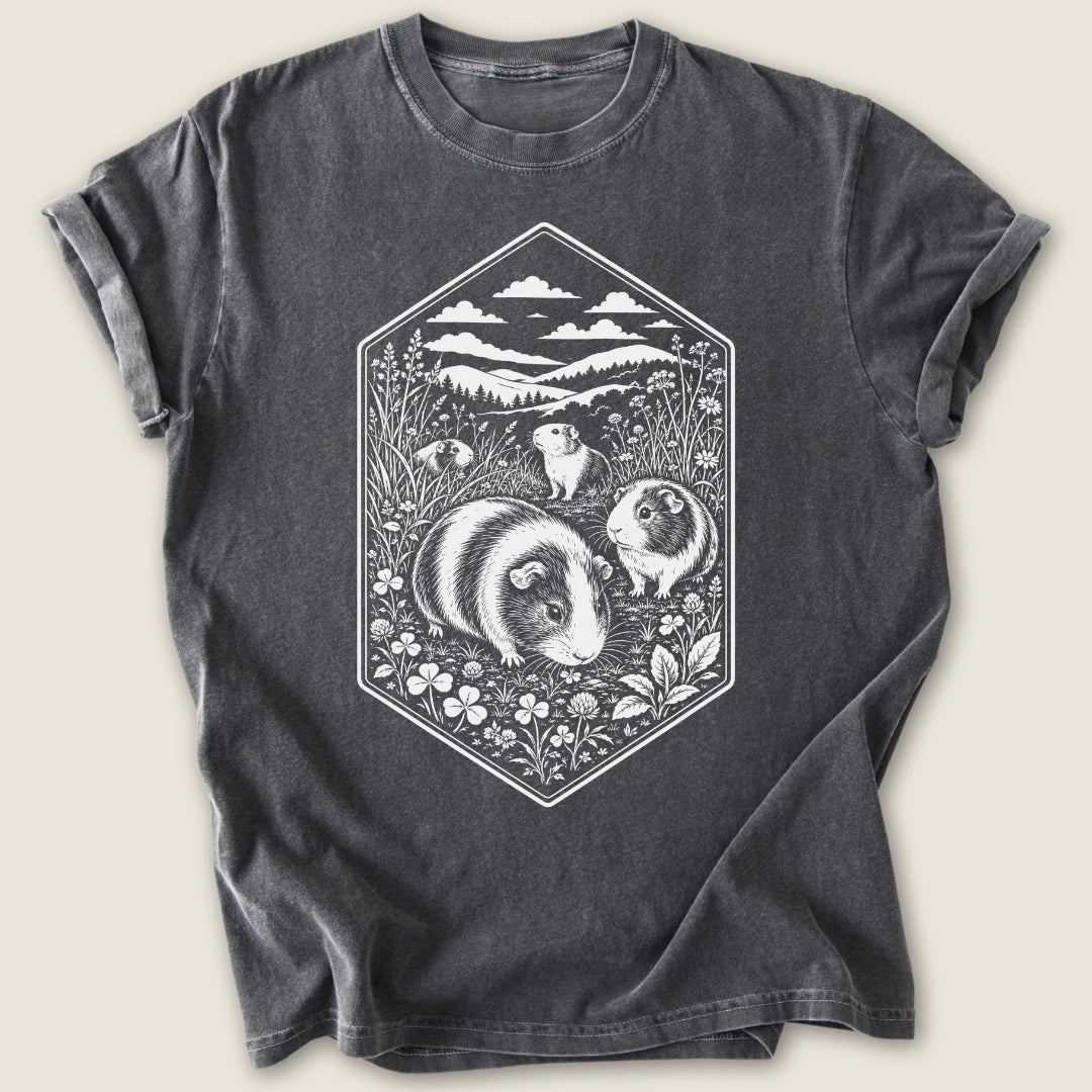 Meadow Herd T-shirt-Tee-Pepper-Guinea Pig Culture