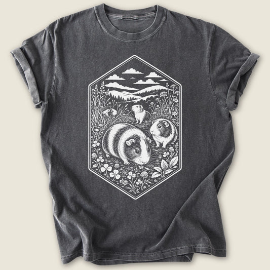 Meadow Herd T-shirt-Tee-Pepper-Guinea Pig Culture