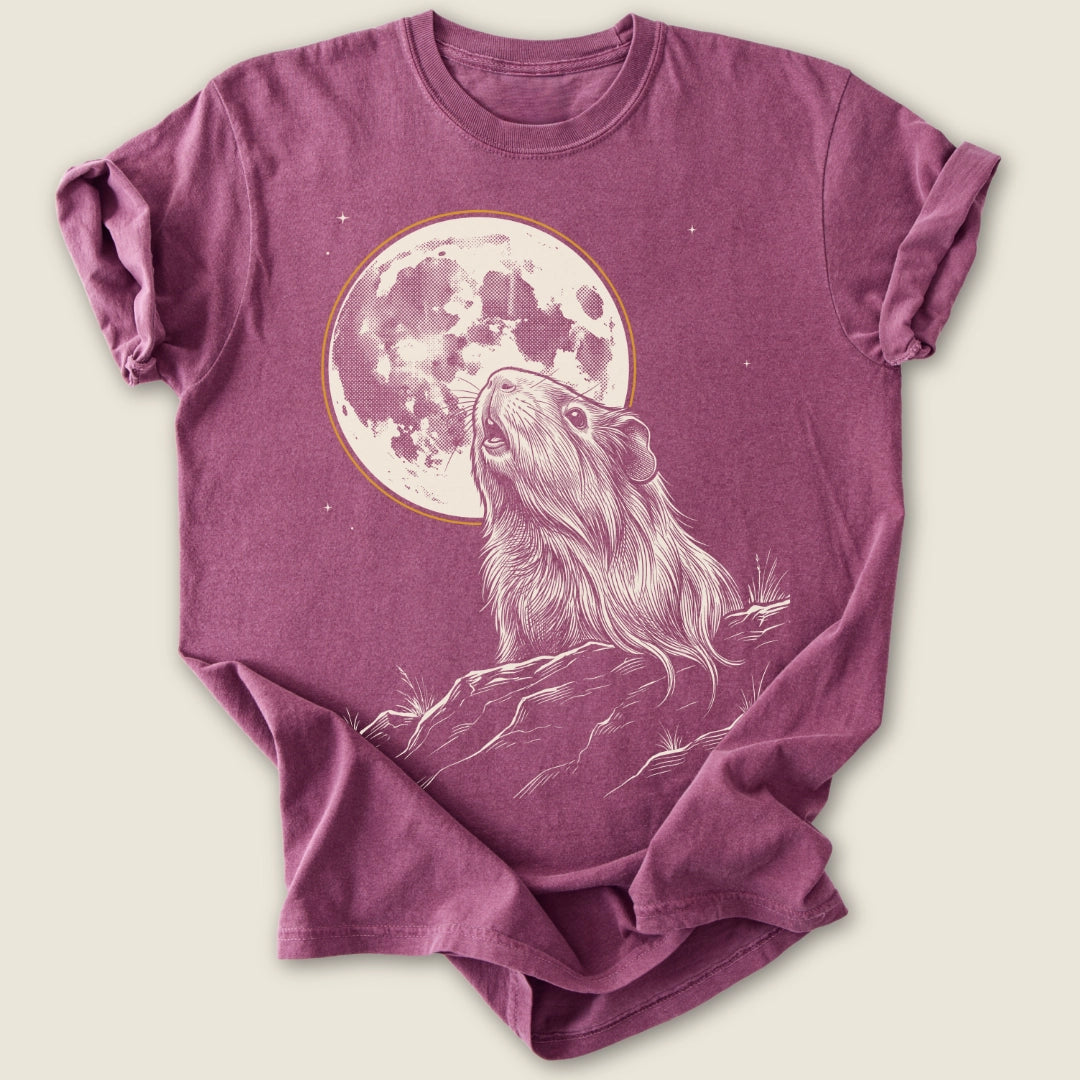 Midnight Wheek T-shirt-Tee-Berry-Guinea Pig Culture