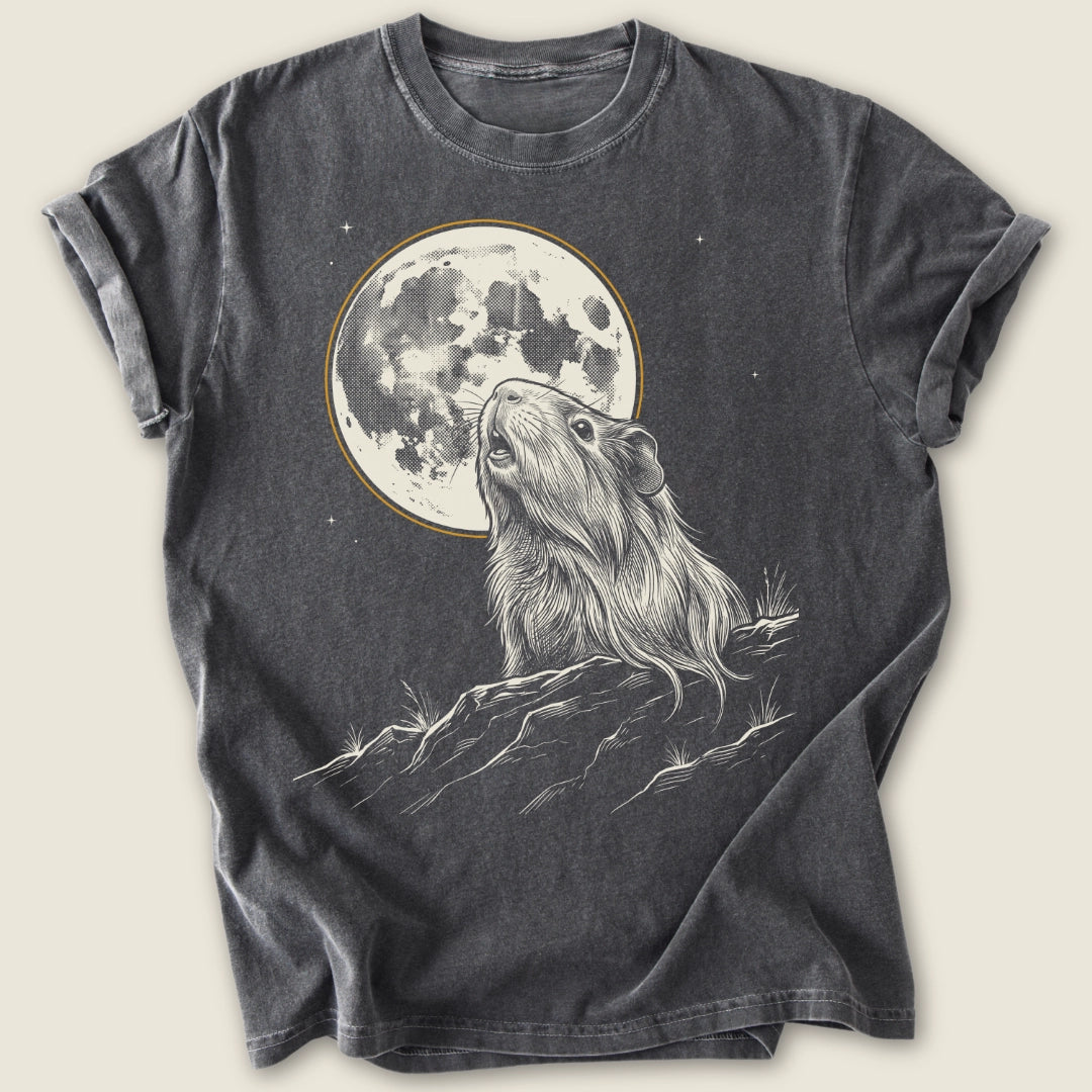 Midnight Wheek T-shirt-Tee-Pepper-Guinea Pig Culture