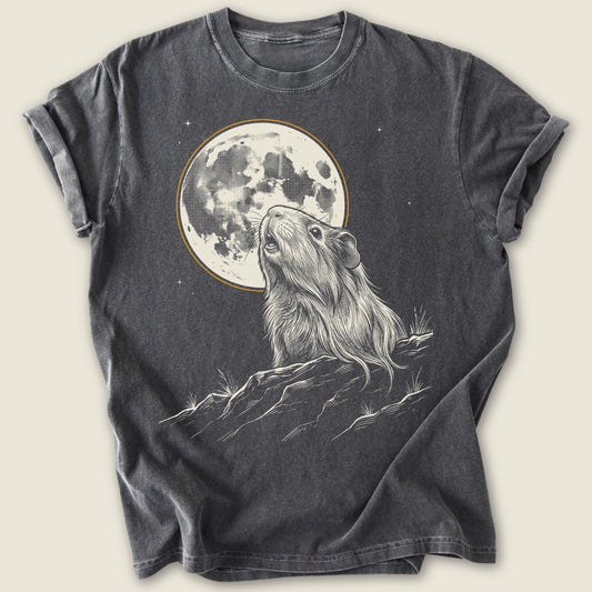 Midnight Wheek T-shirt-Tee-Pepper-Guinea Pig Culture