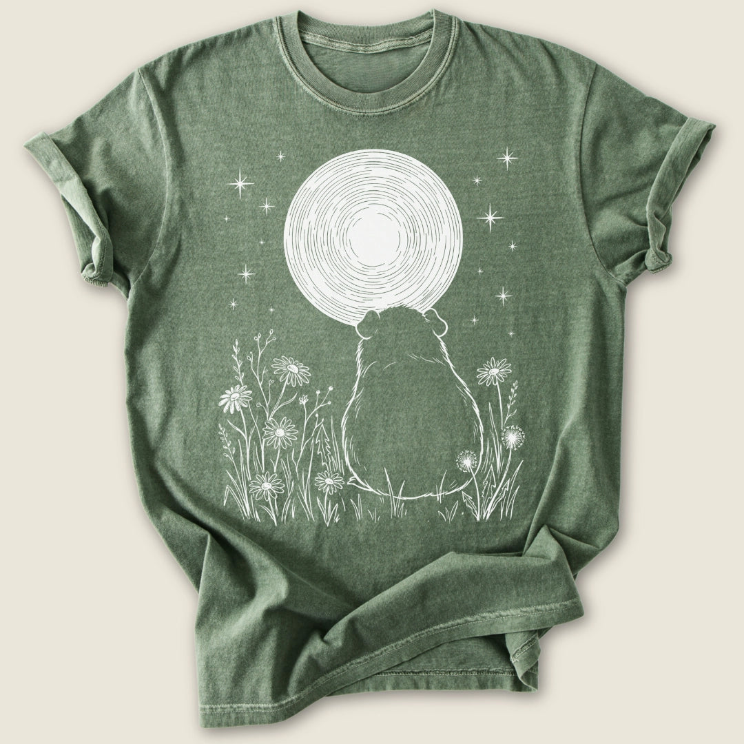 Moonwatcher T-shirt-Tee-Moss-Guinea Pig Culture