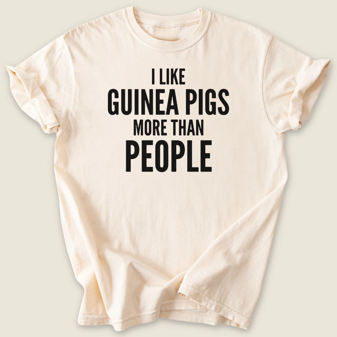 More Than People T-shirt-Tee-Ivory-Guinea Pig Culture