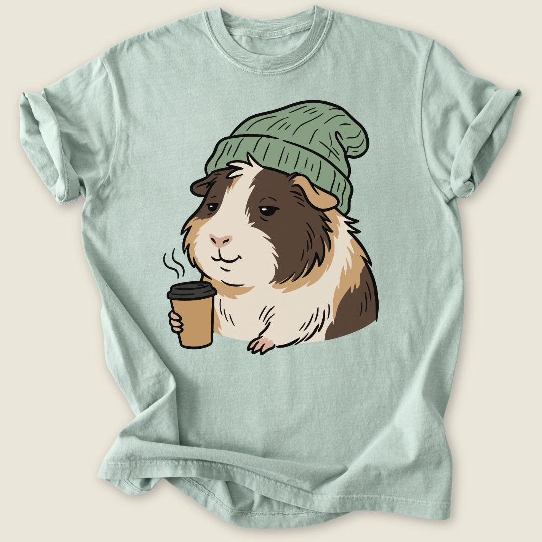 Morning Piggo T-shirt-Tee-Bay-Guinea Pig Culture