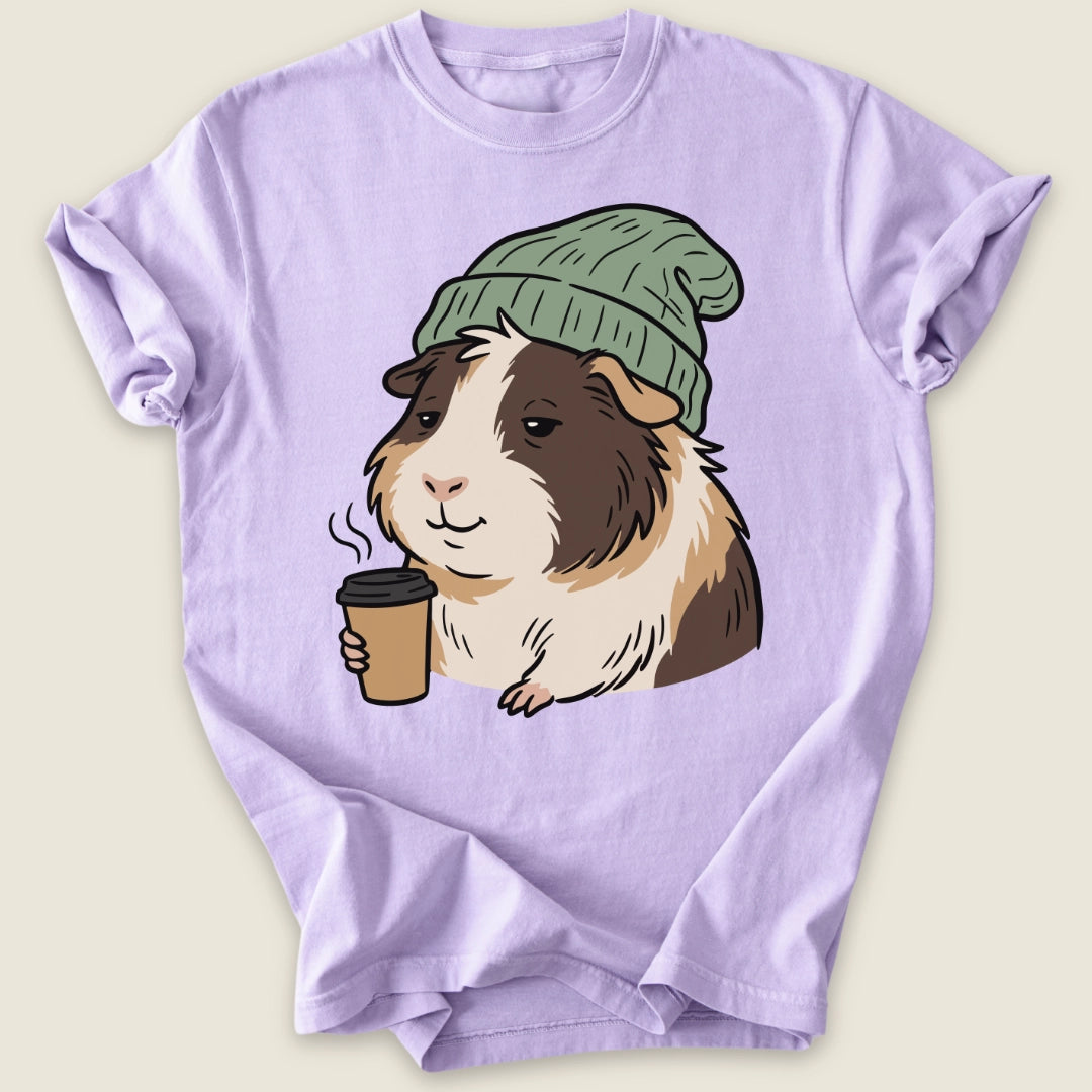 Morning Piggo T-shirt-Tee-Orchid-Guinea Pig Culture