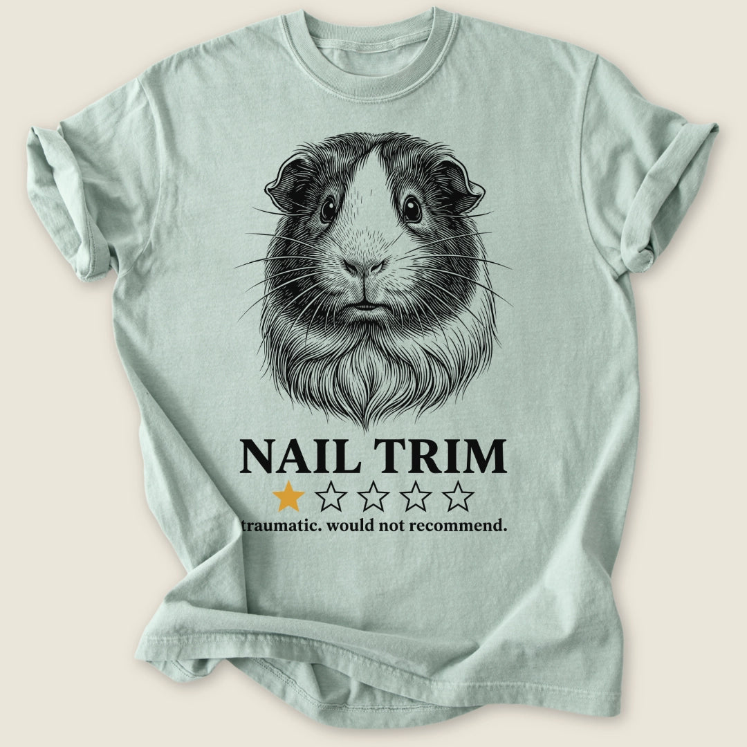 One Star Nail Trim T-shirt-Tee-Bay-Guinea Pig Culture