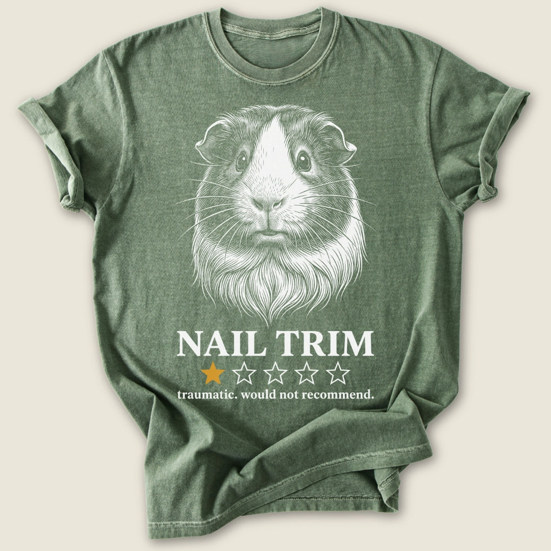 One Star Nail Trim T-shirt-Tee-Moss-Guinea Pig Culture