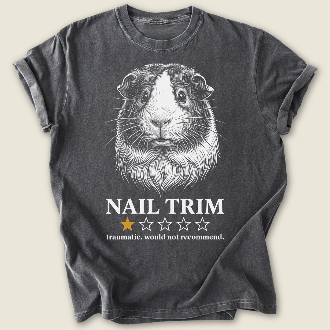One Star Nail Trim T-shirt-Tee-Pepper-Guinea Pig Culture