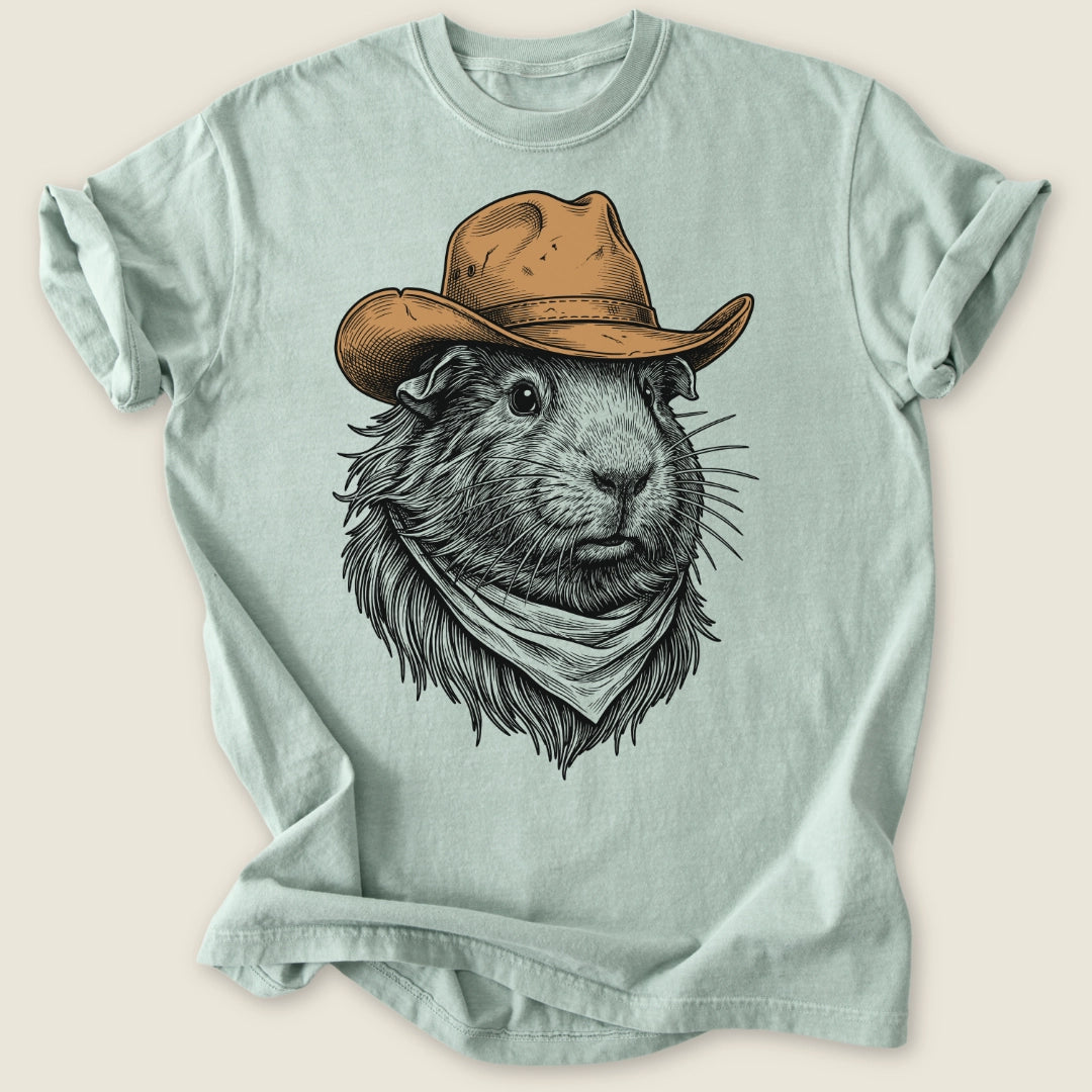 Outlaw Cavy T-shirt-Tee-Bay-Guinea Pig Culture