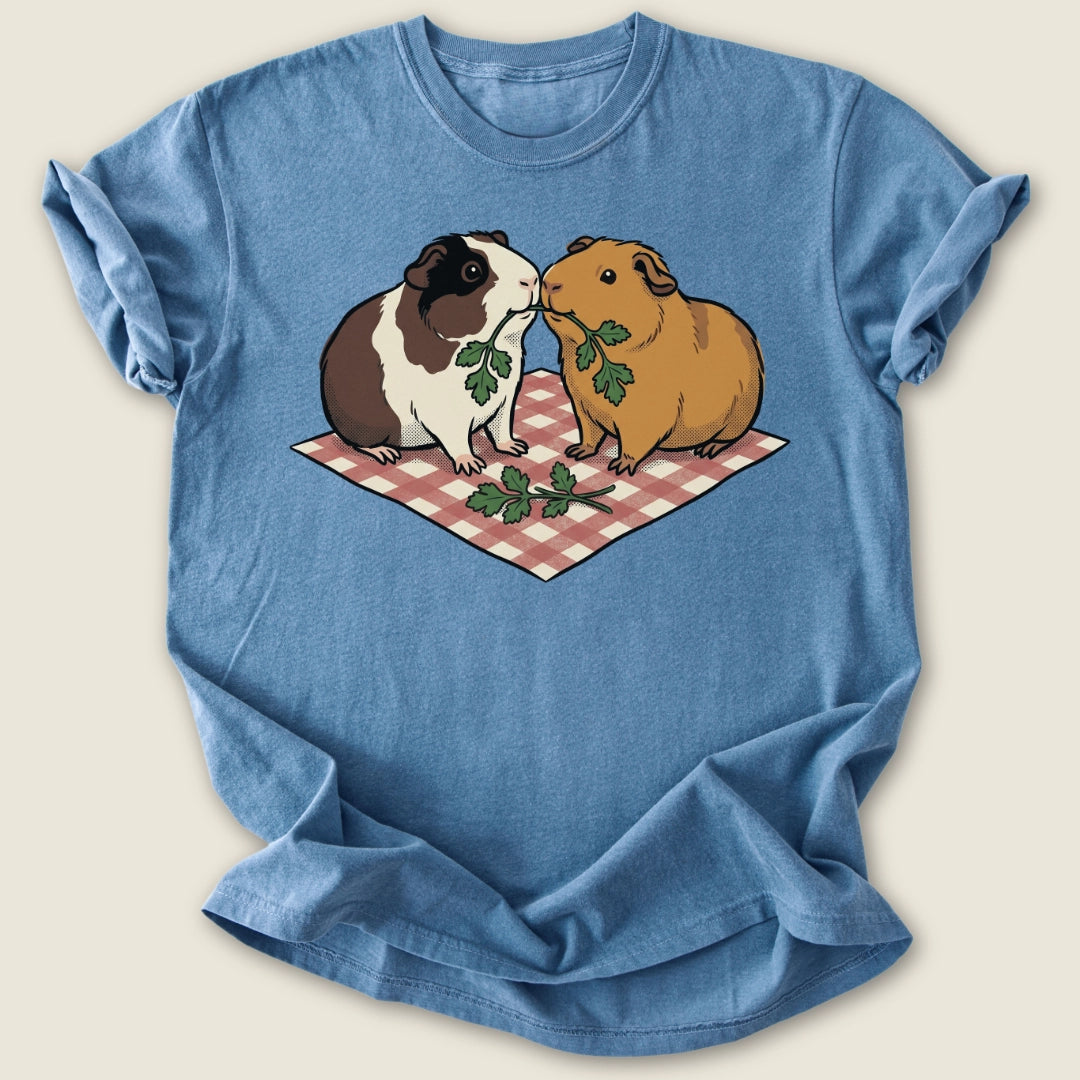Parsley For Two T-shirt-Tee-Blue Jean-Guinea Pig Culture