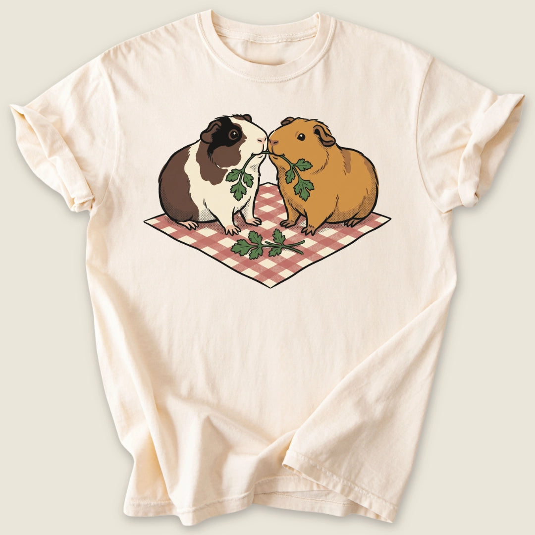 Parsley For Two T-shirt-Tee-Ivory-Guinea Pig Culture