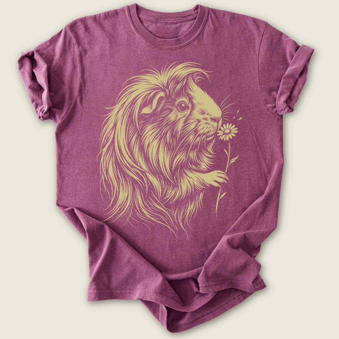 Peruvian Bloom T-shirt-Tee-Berry-Guinea Pig Culture