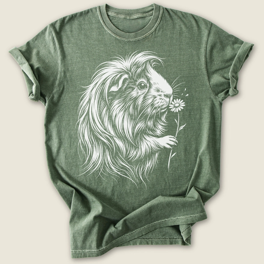 Peruvian Bloom T-shirt-Tee-Moss-Guinea Pig Culture
