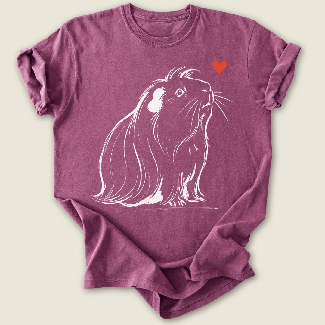 Peruvian Guinea Ink T-shirt-Tee-Berry-Guinea Pig Culture