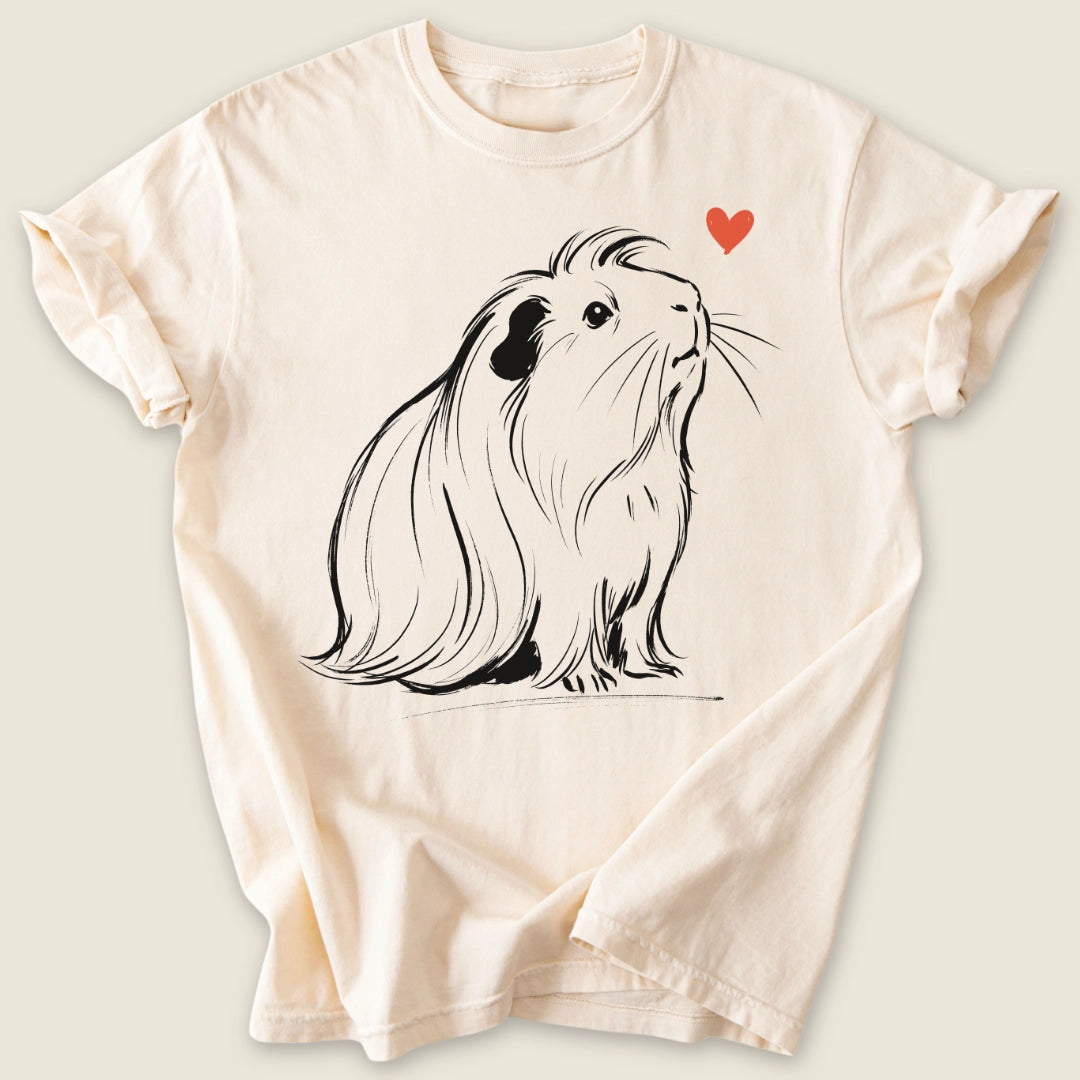 Peruvian Guinea Ink T-shirt-Tee-Ivory-Guinea Pig Culture