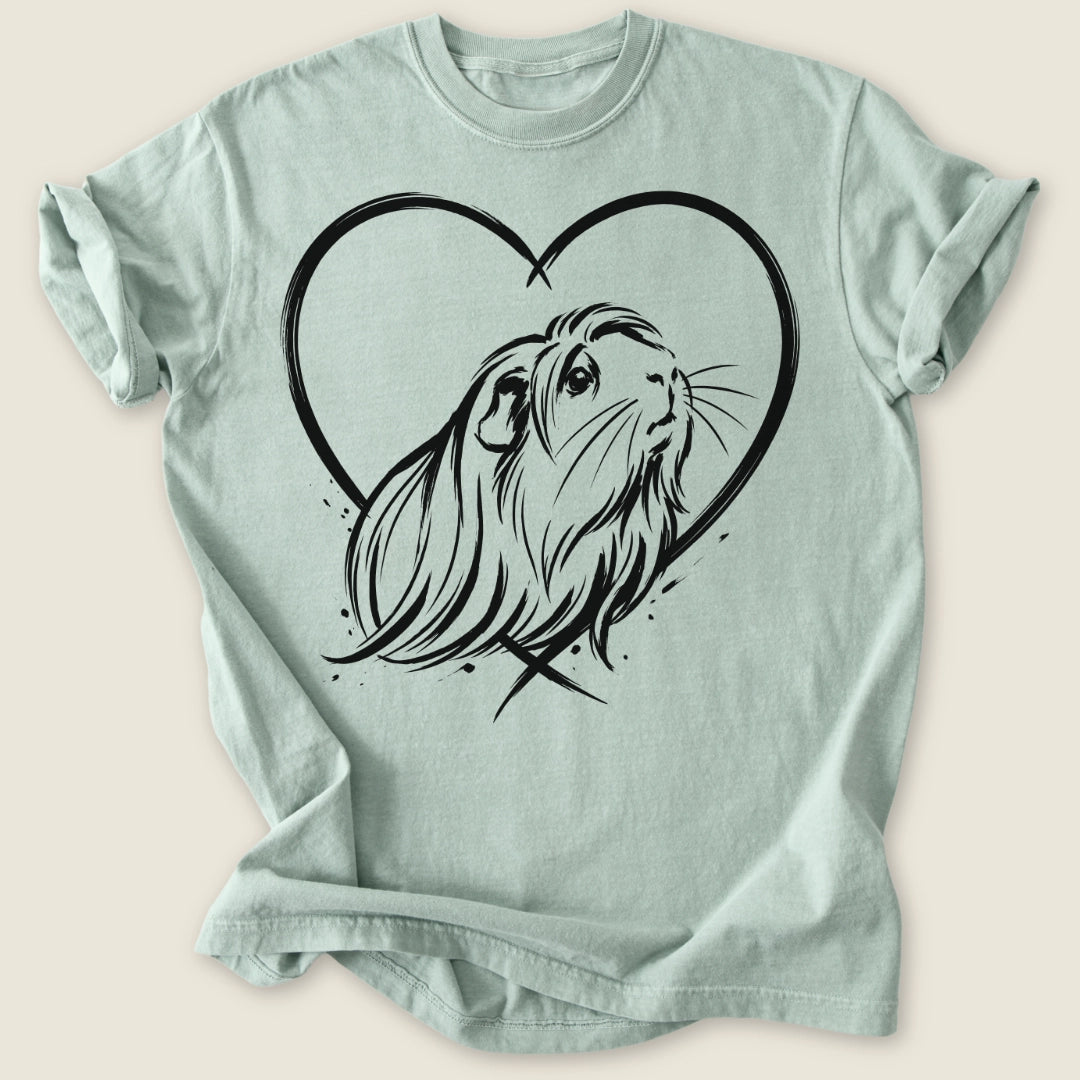 Peruvian Heart T-shirt-Tee-Bay-Guinea Pig Culture