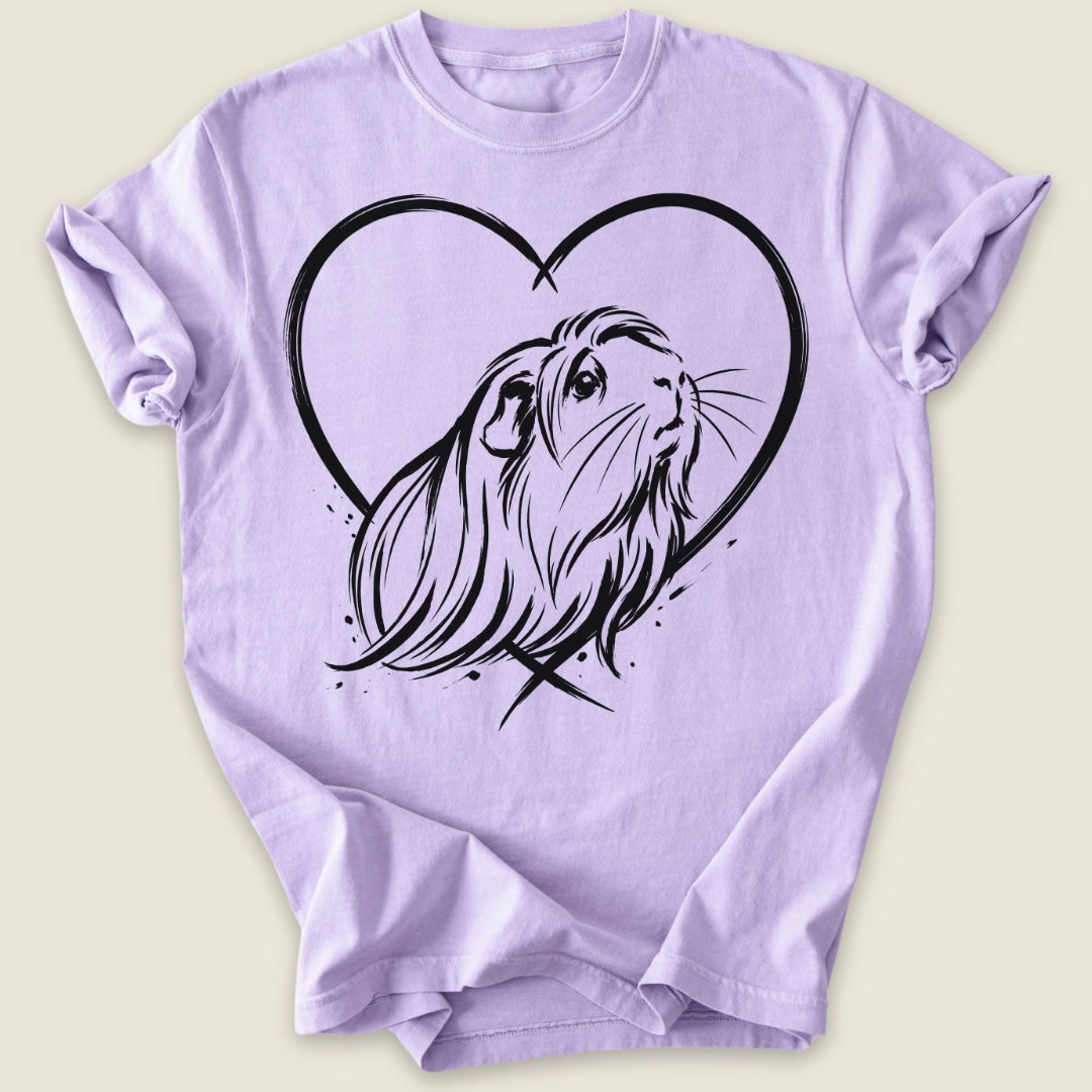 Peruvian Heart T-shirt-Tee-Orchid-Guinea Pig Culture