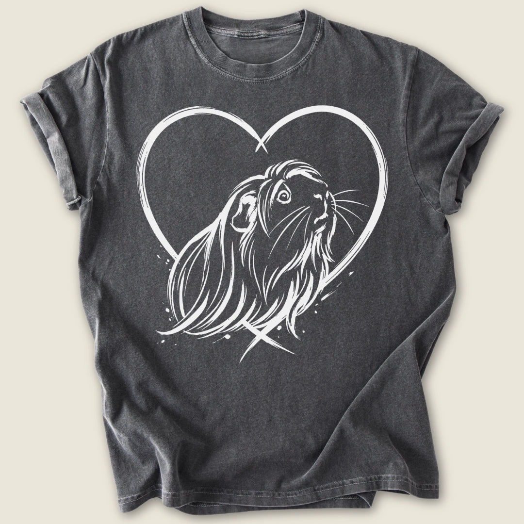 Peruvian Heart T-shirt-Tee-Pepper-Guinea Pig Culture