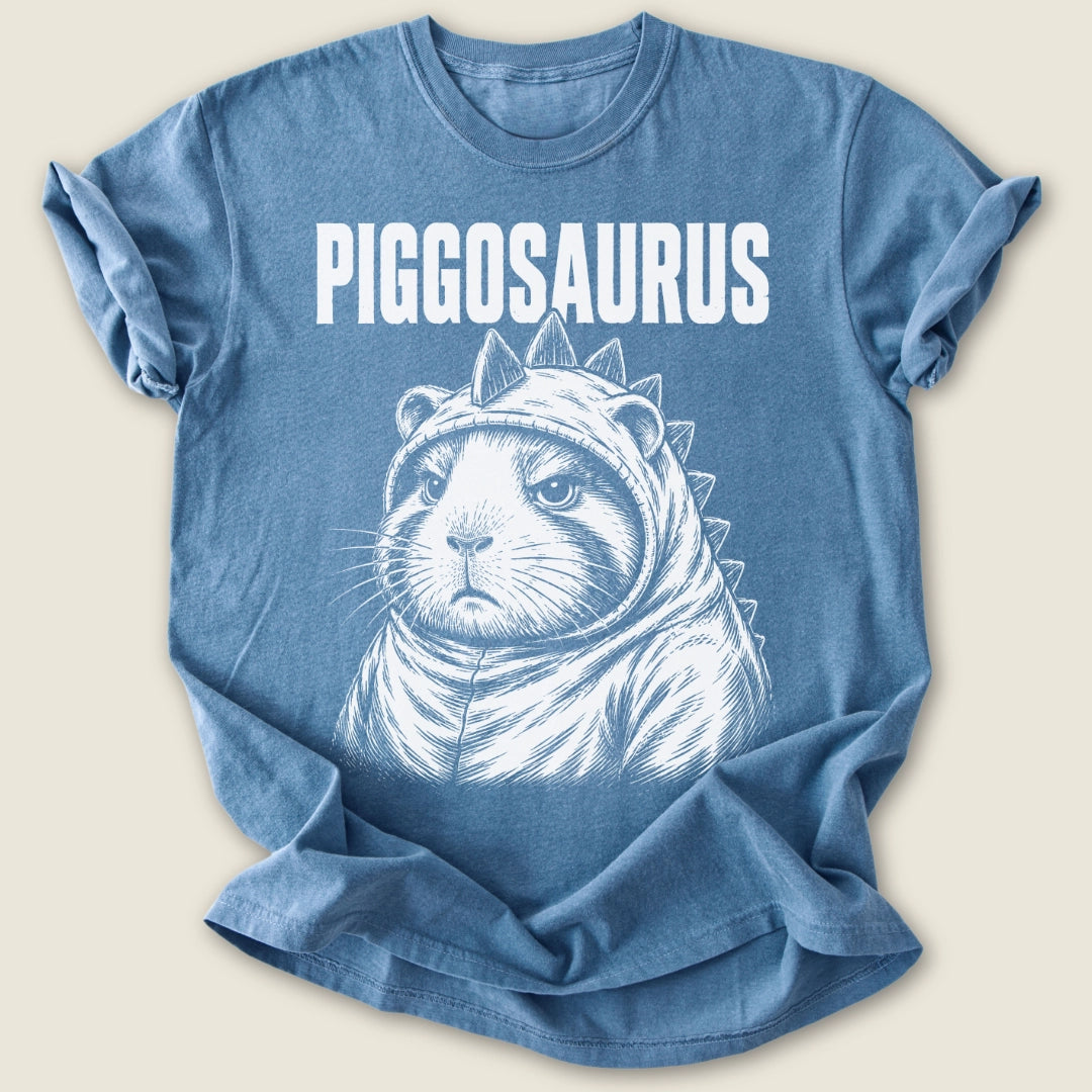 Piggosaurus T-shirt-Tee-Blue Jean-Guinea Pig Culture